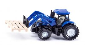 image: Traktor mit Palettengabel und Palette