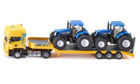 image: LKW mit Traktoren
